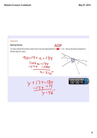 Module 6 Lesson 3.notebook
6
May 07, 2014
AOF
