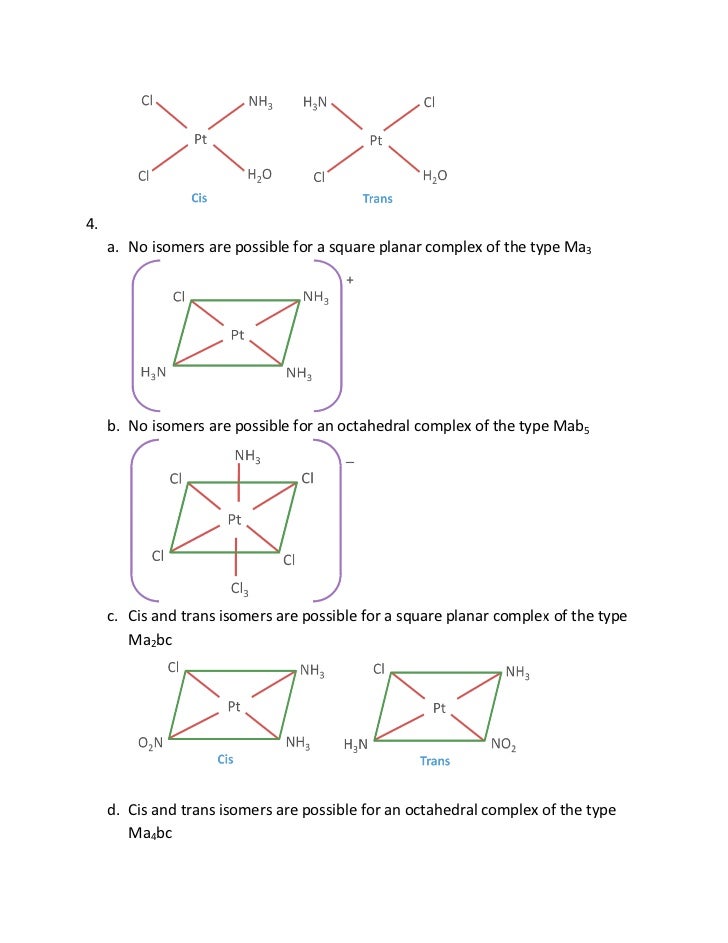 label the molecules as cis or trans