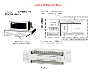 Control Of Machine Tools
PLC
 