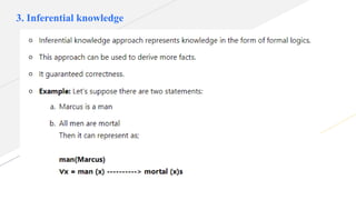 3. Inferential knowledge
 