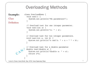 Methods and Classes in JAVA | PPT