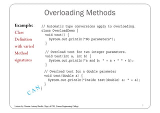 Methods and Classes in JAVA | PDF