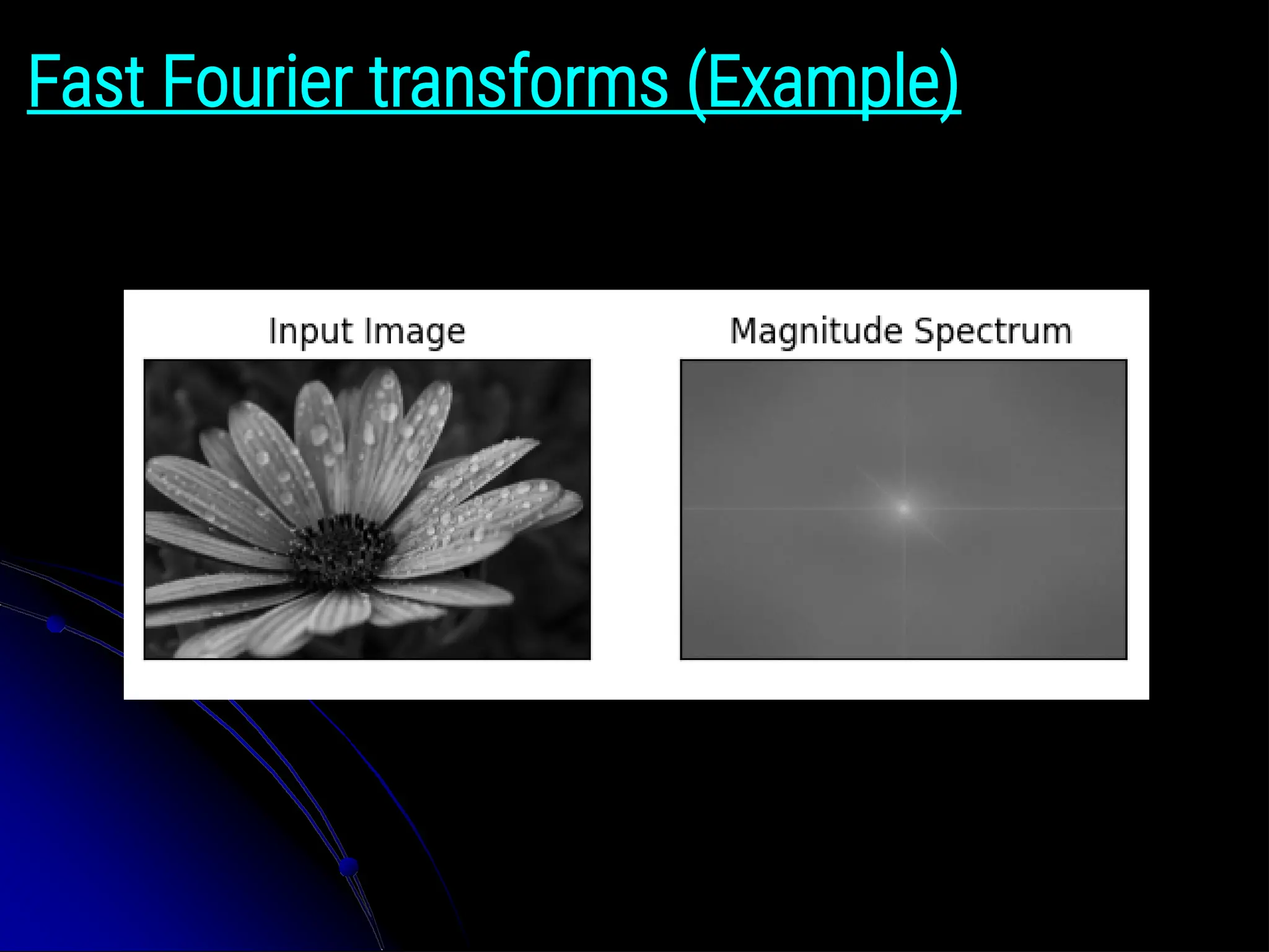 Fast Fourier transforms (Example) 