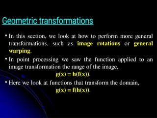 Module 2 Computer Vision: Image Processing | PDF