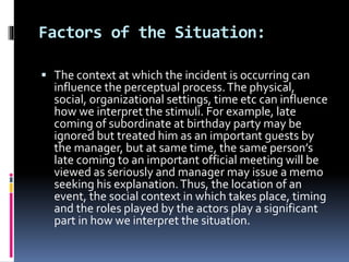 Module 2 perception and learning | PPTX