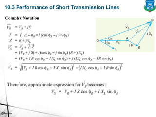 @Rezwan
10.3 Performance of Short Transmission Lines
Complex Notation
 