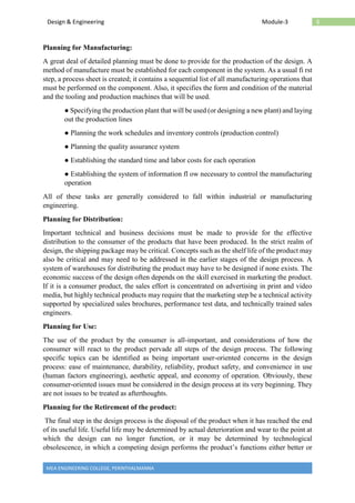 Design and Engineering Module 3: Prototype to Product | PDF