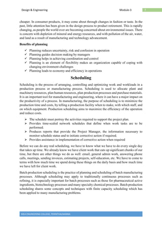Design and Engineering Module 3: Prototype to Product | PDF