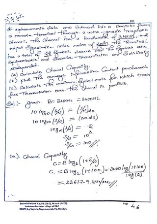 VTU CBCS E&C 5th sem Information theory and coding(15EC54) Module -3 ...