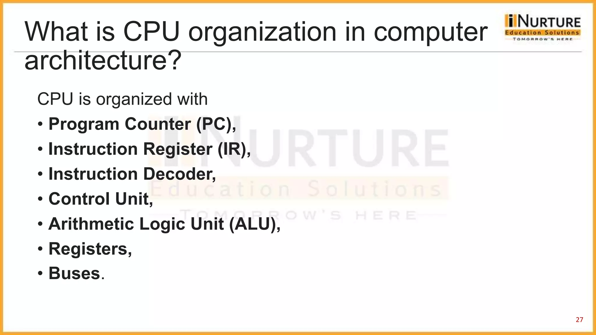 computer architecture | PPT
