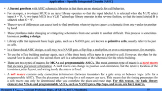 Application Specific Integrated Circuit Module 3 Notes | PDF