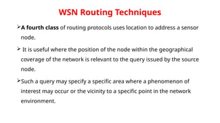Routing protocols for Wireless sensor networks | PPTX