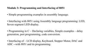 Comprehensive Programming and Interfacing Techniques for 8051 ...