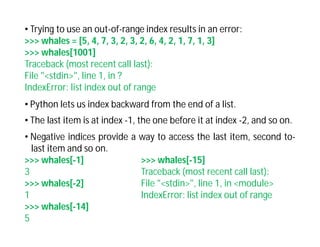 Comprehensive Guide to Python Lists: Storage, Access, and Modification ...