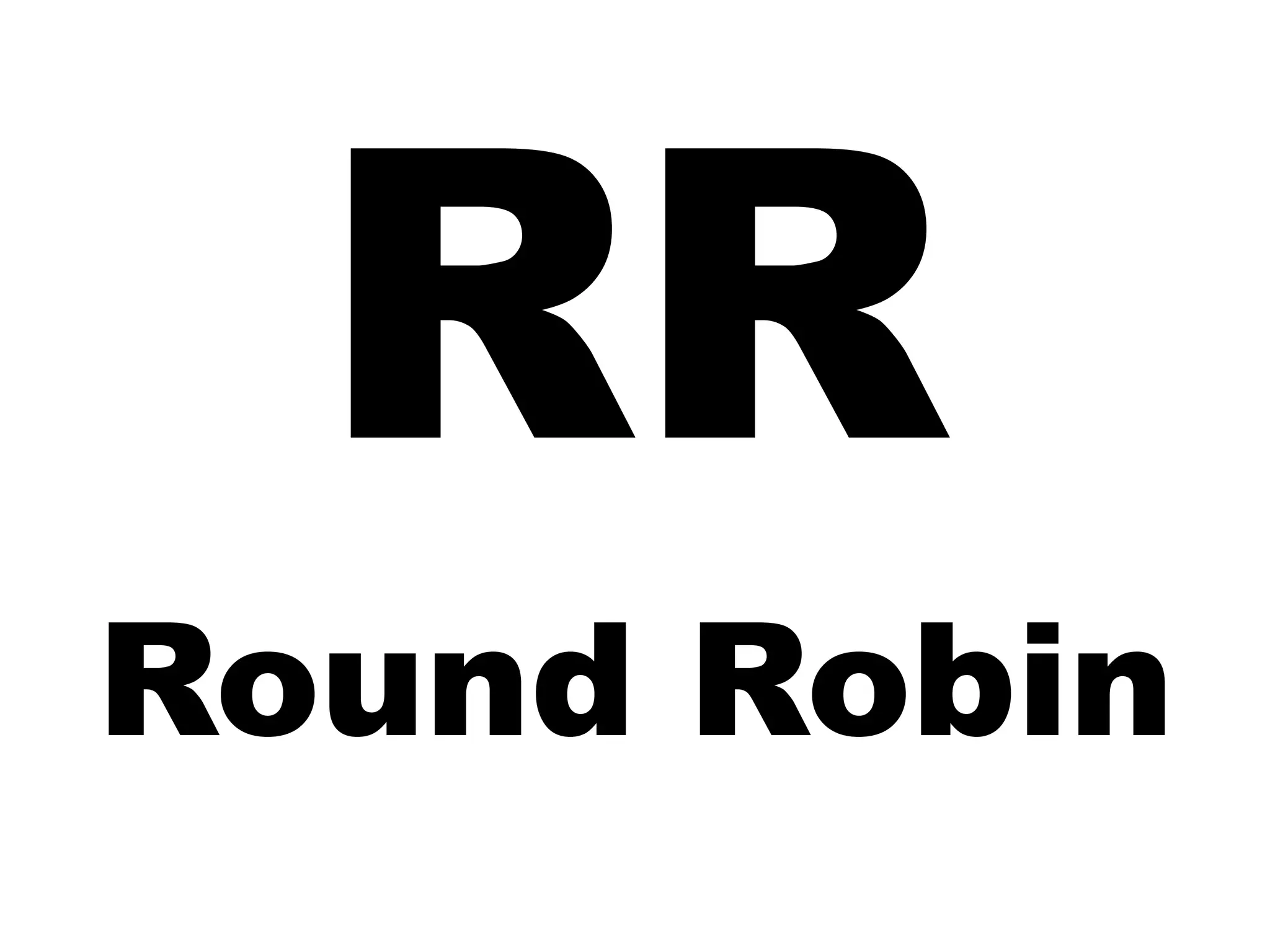 RR
Round Robin
 