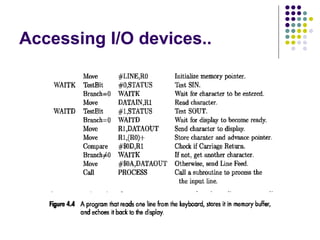 Accessing I/O devices..
 