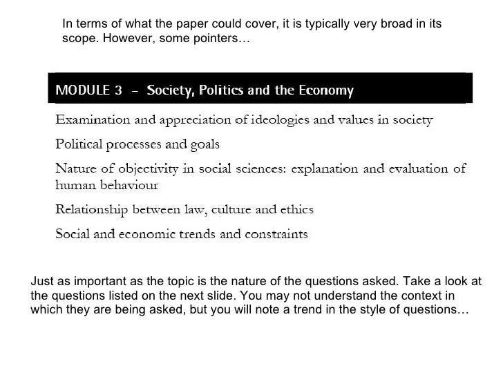 Module 3 – Society, Politics And The Economy Help