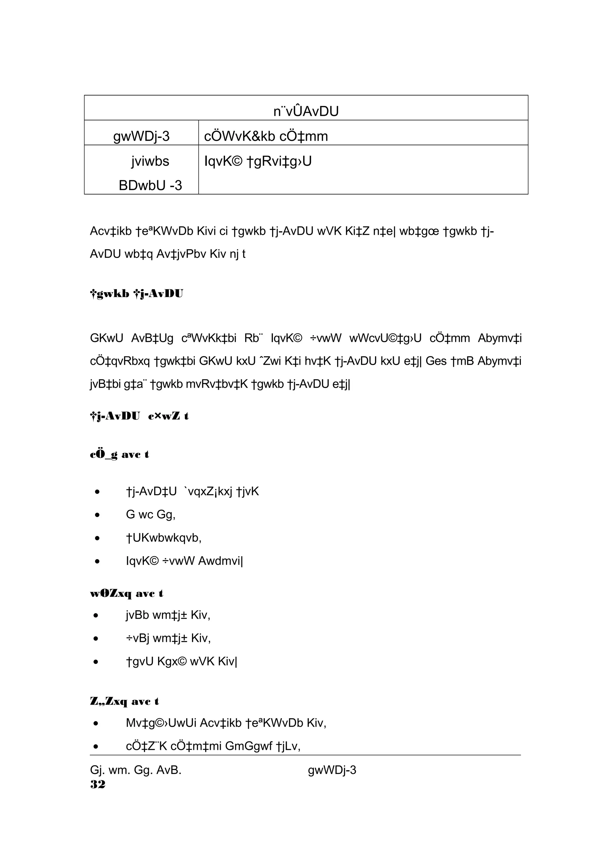 n¨vÛAvDU 
gwWDj-3 cÖWvK&kb cÖ‡mm 
jviwbs 
IqvK© †gRvi‡g›U 
BDwbU -3 
Acv‡ikb †eªKWvDb Kivi ci †gwkb †j-AvDU wVK Ki‡Z n‡e| wb‡goe †gwkb †j- 
AvDU wb‡q Av‡jvPbv Kiv nj t 
†gwkb †j-AvDU 
GKwU AvB‡Ug cªWvKk‡bi Rb¨ IqvK© ÷vwW wWcvU©‡g›U cÖ‡mm Abymv‡i 
cÖ‡qvRbxq †gwk‡bi GKwU kxU ˆZwi K‡i hv‡K †j-AvDU kxU e‡j| Ges †mB Abymv‡i 
jvB‡bi g‡a¨ †gwkb mvRv‡bv‡K †gwkb †j-AvDU e‡j| 
†j-AvDU c×wZ t 
cÖ_g avc t 
· †j-AvD‡U `vqxZ¡kxj †jvK 
· G wc Gg, 
· †UKwbwkqvb, 
· IqvK© ÷vwW Awdmvi| 
wØZxq avc t 
· jvBb wm‡j± Kiv, 
· ÷vBj wm‡j± Kiv, 
· †gvU Kgx© wVK Kiv| 
Z„Zxq avc t 
· Mv‡g©›UwUi Acv‡ikb †eªKWvDb Kiv, 
· cÖ‡Z¨K cÖ‡m‡mi GmGgwf †jLv, 
Gj. wm. Gg. AvB. gwWDj-3 
32 
 