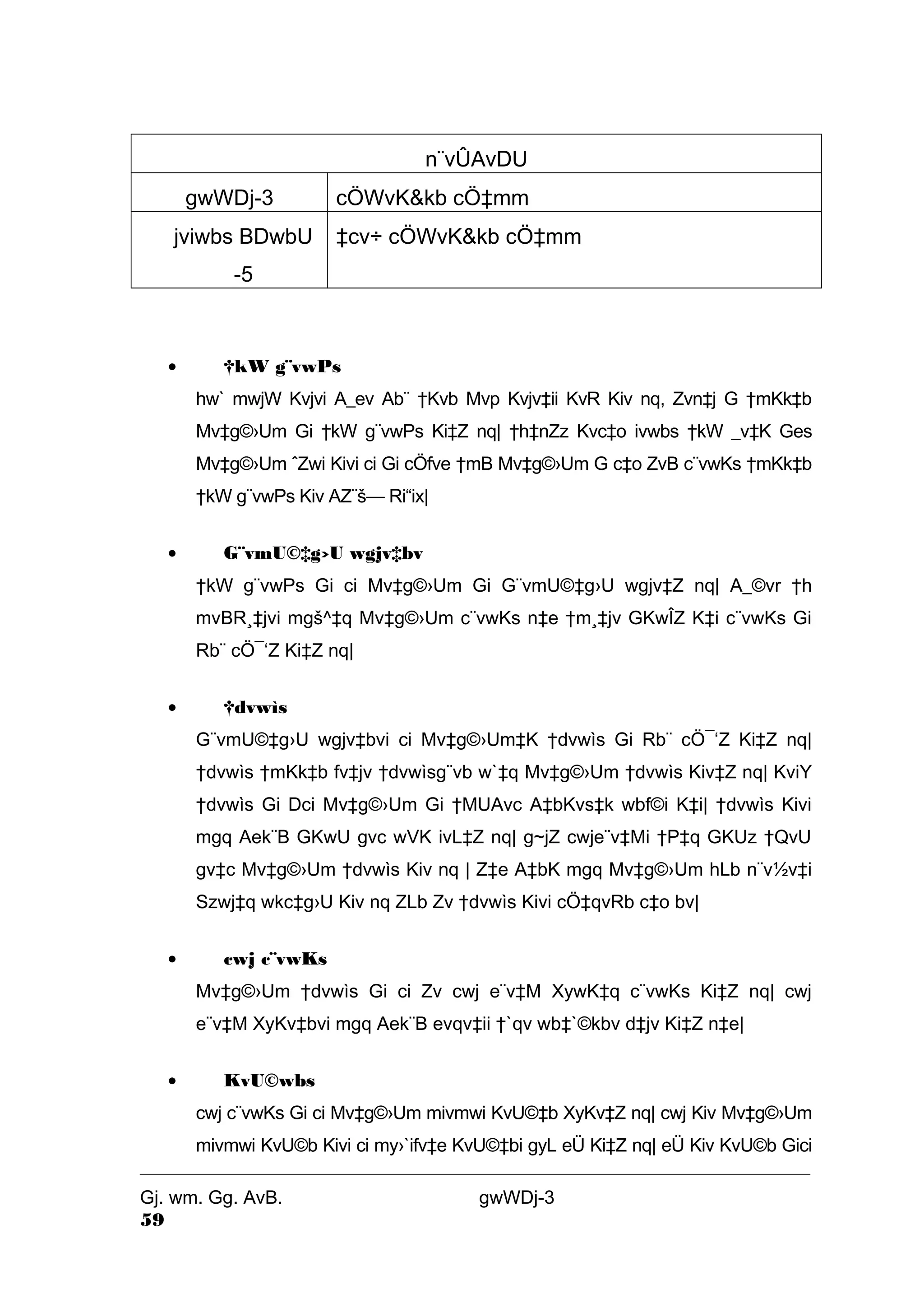 n¨vÛAvDU 
gwWDj-3 cÖWvK&kb cÖ‡mm 
jviwbs BDwbU 
-5 
‡cv÷ cÖWvK&kb cÖ‡mm 
· †kW g¨vwPs 
hw` mwjW Kvjvi A_ev Ab¨ †Kvb Mvp Kvjv‡ii KvR Kiv nq, Zvn‡j G †mKk‡b 
Mv‡g©›Um Gi †kW g¨vwPs Ki‡Z nq| †h‡nZz Kvc‡o ivwbs †kW _v‡K Ges 
Mv‡g©›Um ˆZwi Kivi ci Gi cÖfve †mB Mv‡g©›Um G c‡o ZvB c¨vwKs †mKk‡b 
†kW g¨vwPs Kiv AZ¨š— Ri“ix| 
· G¨vmU©‡g›U wgjv‡bv 
†kW g¨vwPs Gi ci Mv‡g©›Um Gi G¨vmU©‡g›U wgjv‡Z nq| A_©vr †h 
mvBR¸‡jvi mgš^‡q Mv‡g©›Um c¨vwKs n‡e †m¸‡jv GKwÎZ K‡i c¨vwKs Gi 
Rb¨ cÖ¯‘Z Ki‡Z nq| 
· †dvwìs 
G¨vmU©‡g›U wgjv‡bvi ci Mv‡g©›Um‡K †dvwìs Gi Rb¨ cÖ¯‘Z Ki‡Z nq| 
†dvwìs †mKk‡b fv‡jv †dvwìsg¨vb w`‡q Mv‡g©›Um †dvwìs Kiv‡Z nq| KviY 
†dvwìs Gi Dci Mv‡g©›Um Gi †MUAvc A‡bKvs‡k wbf©i K‡i| †dvwìs Kivi 
mgq Aek¨B GKwU gvc wVK ivL‡Z nq| g~jZ cwje¨v‡Mi †P‡q GKUz †QvU 
gv‡c Mv‡g©›Um †dvwìs Kiv nq | Z‡e A‡bK mgq Mv‡g©›Um hLb n¨v½v‡i 
Szwj‡q wkc‡g›U Kiv nq ZLb Zv †dvwìs Kivi cÖ‡qvRb c‡o bv| 
· cwj c¨vwKs 
Mv‡g©›Um †dvwìs Gi ci Zv cwj e¨v‡M XywK‡q c¨vwKs Ki‡Z nq| cwj 
e¨v‡M XyKv‡bvi mgq Aek¨B evqv‡ii †`qv wb‡`©kbv d‡jv Ki‡Z n‡e| 
· KvU©wbs 
cwj c¨vwKs Gi ci Mv‡g©›Um mivmwi KvU©‡b XyKv‡Z nq| cwj Kiv Mv‡g©›Um 
mivmwi KvU©b Kivi ci my›`ifv‡e KvU©‡bi gyL eÜ Ki‡Z nq| eÜ Kiv KvU©b Gici 
Gj. wm. Gg. AvB. gwWDj-3 
59 
 