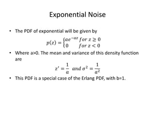 Exponential Noise
 