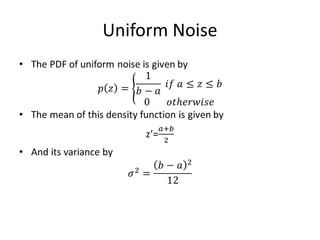 Uniform Noise
 