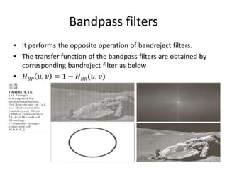 Bandpass filters
 