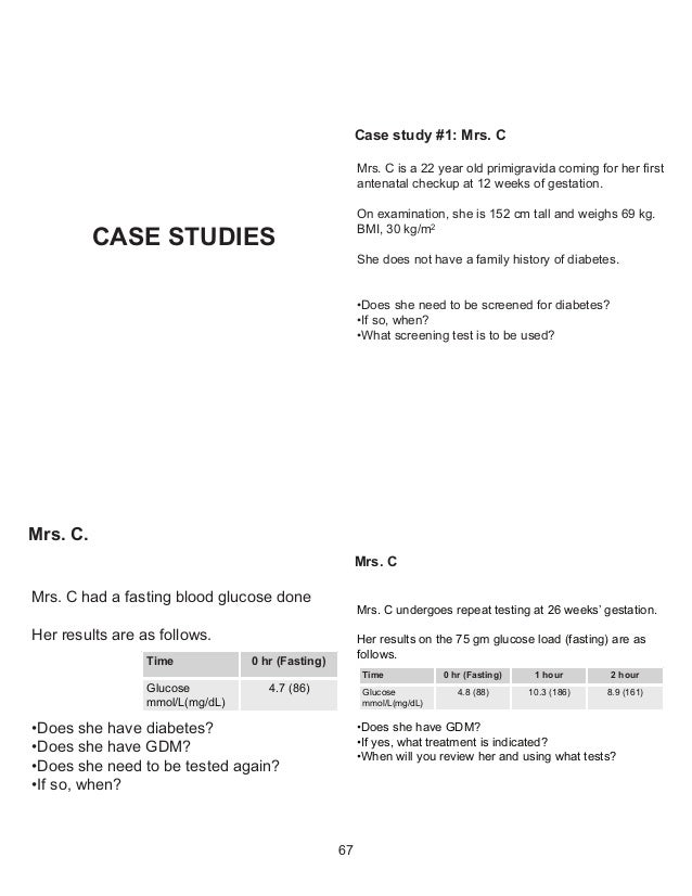 Case study on diabetes in india