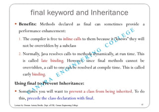 Inheritance in JAVA