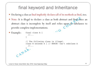 Inheritance in JAVA