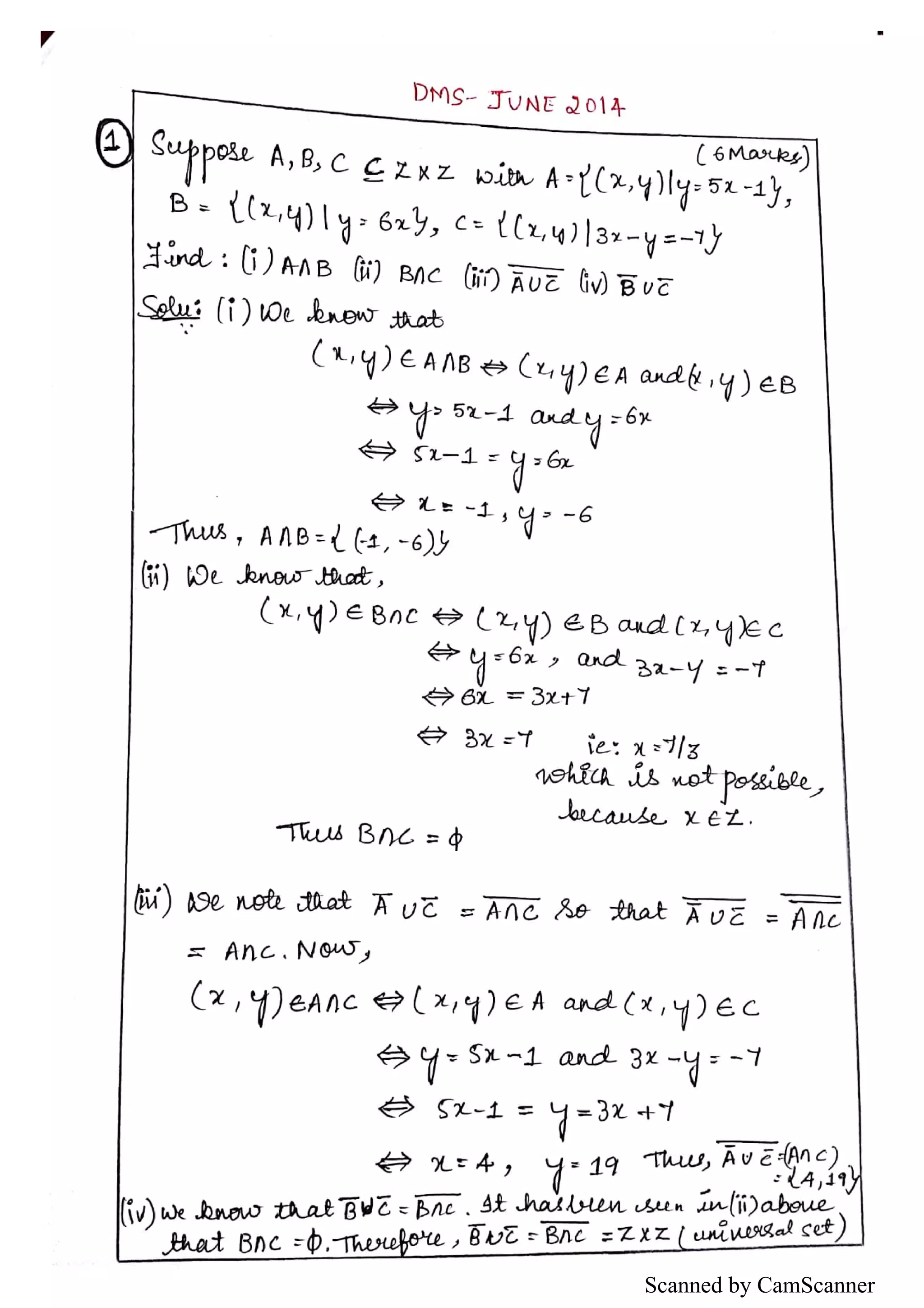 Module 3 dms solved papers | PDF