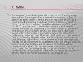GROUP BEHAVIOR AND TEAM DEVELOPMENT | PPTX
