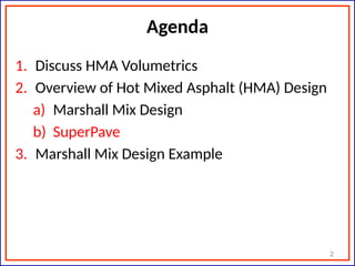 Module-3 HMAC Mix Design-Pavement analysis and design | PPTX