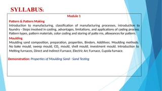 MODULE-3 Introduction to Manufacturing Process.pptx