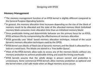 Comprehensive Overview of RTOS and IDE for Embedded System Design | PPTX