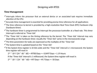 Software Timer Rtos Flowchart Comprehensive Overview of RTOS and IDE for Embedded System Design | PPTX