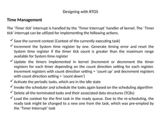 Software Timer Rtos Flowchart Comprehensive Overview of RTOS and IDE for Embedded System Design | PPTX