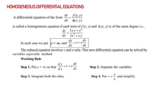 LINEAR DIFFERENTIAL EQUATIONS
 
