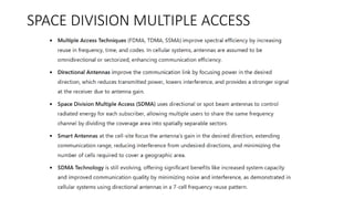 Multiple Access Techniques: FDMA, TDMA, CDMA, SDMA, Hybrid Multiple ...