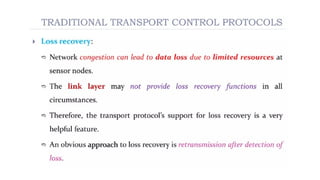 TCP Protocol for Wireless sensor Networks | PPTX