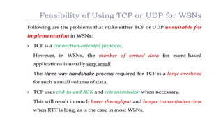 TCP Protocol for Wireless sensor Networks | PPTX
