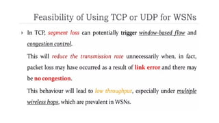 TCP Protocol for Wireless sensor Networks | PPTX