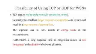 TCP Protocol for Wireless sensor Networks | PPTX