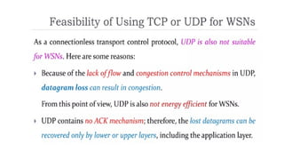 TCP Protocol for Wireless sensor Networks | PPTX