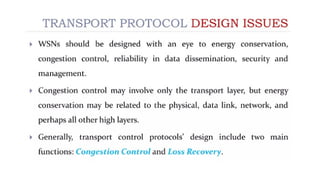TCP Protocol for Wireless sensor Networks | PPTX
