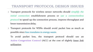 TCP Protocol for Wireless sensor Networks | PPTX