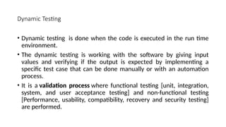 Comprehensive Guide to Software Coding and Testing Methodologies | PPTX