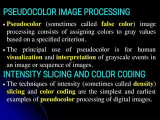 Module 4 Color Image Processing techniques | PDF