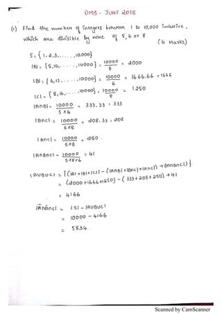 Module 4 dms solved papers | PDF