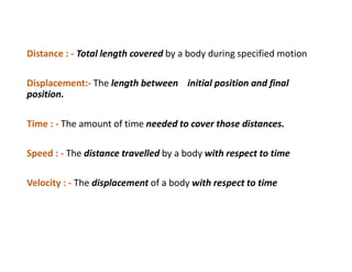 Distance Covered Module-4 Kinematics of Particle.pdf for engineering | PDF
