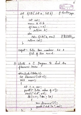 Functions and Recursion